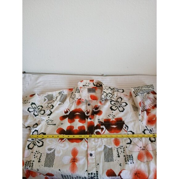 Pineapple Connection Shirt Mens XL White Hawaiian  Buttonup Floral Hawaii Design - Picture 8 of 12